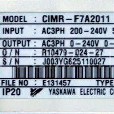CIMR-F7A2011 Module, PLC, LCD, Board, Controller